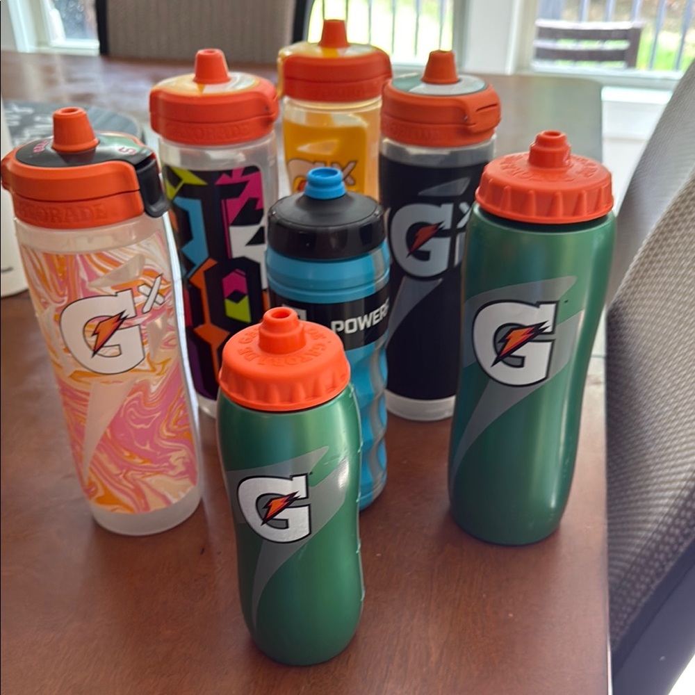 Sports Water Bottles - Green, Blue, Yellow, Orange